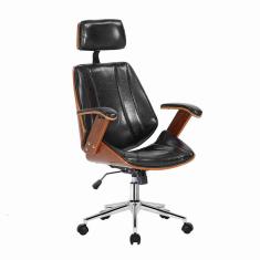 Cadeira de Escritório Juliette Presidente Giratória Preta