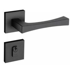 Fechadura Pado Vivaldi Roseta Quadrada Preto 55Mm - Externa - Bruno Ac