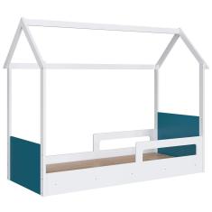 Cama Infantil Montessoriana Casinha Infix C06 Branco-azul - Mpozenato