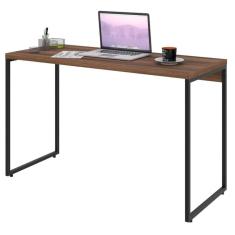 Mesa de Escritório Retangular Dynamica Industrial sem Gavetas em MDF 120cm Marrom para Home Office