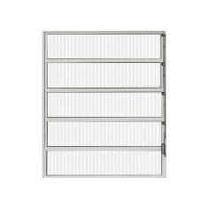 Vitro Basculante Alumínio Branco 1.00 (A) x 80 (L) - Hale