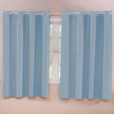 Cortina Blackout Corta Luz 220cm x 130cm - Paulo Cezar Enxovais, AZUL 