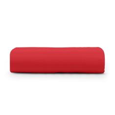 Lençol King Cintilante Percal 180 Fios 100% Algodão Sem Elástico - Vermelho