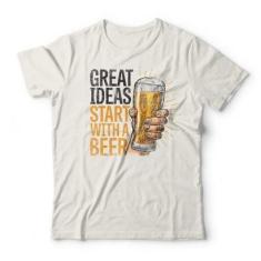 Camiseta Studio Geek Ideas With A Beer Masculino-Masculino
