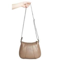 Bolsa tiracolo pequena de couro Gommy-Feminino