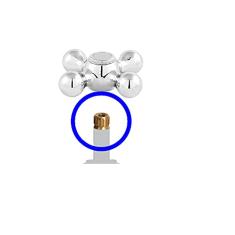 Acabamento para registro e torneira volante padrão deca 16 estrias mod. C52