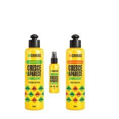 Kit Cresce & Aparece Shampoo Cond. 300ml + Loção 55ml Chikas