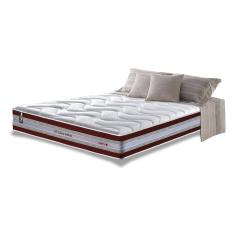 Colchão King de Molas Ensacadas D33 Cama inBox Select Firme 193x203x32 Vinho