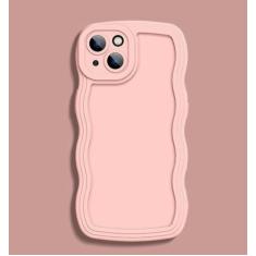 Capa de telefone com ondas encaracoladas para Huawei Nova 9 10 SE para Honor 8X 9X 10i 20 30 30i 50 60 70 80 Pro Capa de silicone com proteção de lente, rosa, para Honor 80 Pro