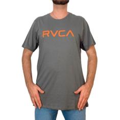 Camiseta Rvca Big Rvca Cinza Escuro - Masculina