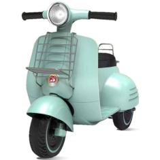 Mini Moto Eletrica Infantil 6V Lambreta Turquesa Bandeirante