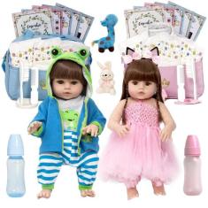 Bebe Reborn Realista Gêmeos Jacarezinho Bailarina Enxoval - Cegonha Re