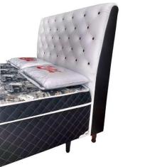 Cama Box Conjugada Casal Macio + Cabeceira - FÁBRICA DE TUDO