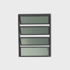 Janela de Alumínio Basculante 80x60cm Vidro Mini Boreal Plus Brimak
