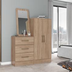 Cômoda Multiuso 02 Portas 03 Gavetas B700 Briz Jequitibá Brilho