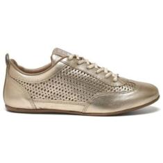 Tênis Via Marte Casual 309-001-01 Feminino Dourado-Feminino