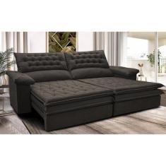 Sofá Retrátil e Reclinável 2,32m Molas Ensacadas Cama inBox Alemanha d