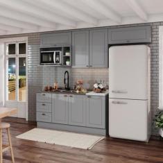 Cozinha Compacta 7 Portas 3 Gavetas Emily - Espresso Móveis