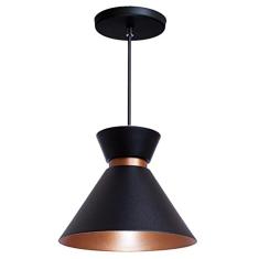 Pendente Lustre Luminária Berlin 15cm Preto
