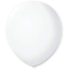 São Roque Balão para Decoração Redondo N.09 Cristal , Branco, 50 balões