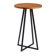 Mesa Bistro Bar Base Aço Preto I09 Mell Madeira Taeda Dmobiliario