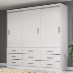 Guarda Roupa Casal 3 Portas 9 Gavetas Isabela Evidencia