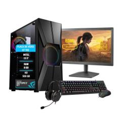 Pc Gamer Completo Hércules i3 3º Geração GT 740 Memória 8GB HD 500GB -