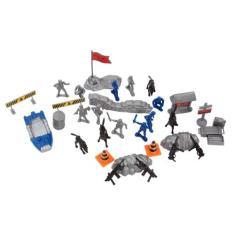 Pote Colecionável Policia Combate Acessórios Colorido - Pica Pau