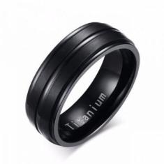 Anel Preto Masculino Feminino  De Titânio 8mm - Jewelery,  25