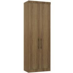 Guarda Roupa Modulado 79cm 2 Portas Paris Luciane Móveis Avelã Pf Com Avelã Pf
