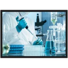 Quadro Decorativo Química Laboratórios Farmácia Biologia Decoração Com