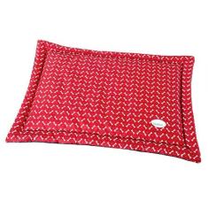 Colchonete para Cachorro Gato Caminha Pet 50x40 Ossinho Vermelho - Cas