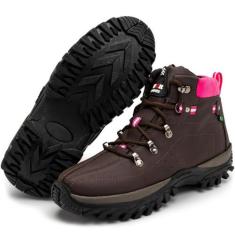 Bota Tênis Adventure Feminino Trabalho Segurança Trilha - KFboots, Caf