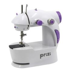 Mini Máquina de Costura Portátil Prizi à Pilha e Bivolt com