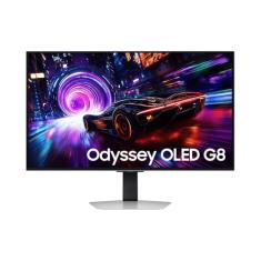 Monitor Samsung Odyssey OLED G8 32", 4K, 240Hz, 0.03ms, ajuste de altura, FreeSync Premium Pro, DP, HDMI, USB, prata