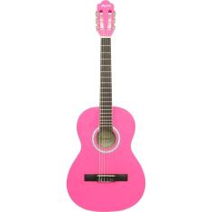 Violão Acústico Infantil De Nylon Para Destros Com Tensor Tcg 360 Rosa Thomaz [F097]