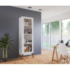 Cristaleira 1 Porta Retrô 0809 - Genialflex, Branco