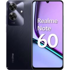 Realme Note 60 Celular Preto 128GB 4GB RAM 4G Câmera 32MP Grava em 108