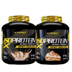 Kit 2x Whey Protein Blend Complex Iso  2Kg - XPRO-Unissex