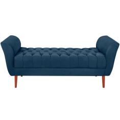 Recamier Grecia 150cm Suede Azul Marinho MPassos - Passos Móveis, Azul
