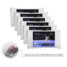 Kit 6 Travesseiros Antialergico Viscoelastico Nasa 