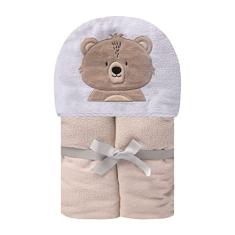 Papi Textil Toalha De Banho Felp. Papi Friends Forrada C/Capuz Bord. 90Cm X 70Cm Contem 01 Un