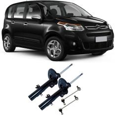 Amortecedor + Bieleta Citroen C3 Picasso Dianteira 2011 Até 2017 O Par