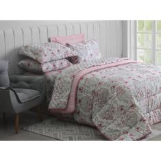 Jogo de Cama Queen Duplo 4 Peças Sultan Realce Premium Tamara