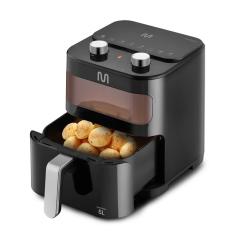 Fritadeira Elétrica sem óleo Air Fryer 5L com Visor Gourmet 1500W 220V Preta Multi Home - GO222