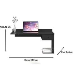 Escrivaninha Luxo Suspensa Gaveta Esmeralda Cores Comprar - Comprar Mó