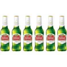 Cerveja Stella Artois Puro Malte  - Premium American Lager 6 Unidades 