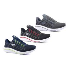 Kit 3 Pares Tênis De Academia Runway Training Masculino, 38, Marinho v