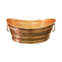 Champanheira em Cobre Oval com Alças Artesanal - 10 litros