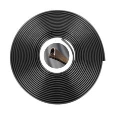 Borracha Protetora Borda Portas Carro Universal 10 M Preta [f103]